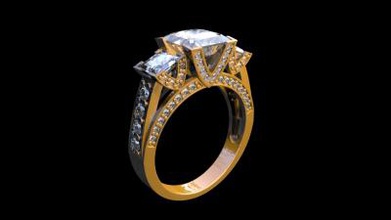 ring fashion 3D printing model, file, printable design, 3d print, Ring jewelry 3d print model - Mito3D