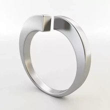 anillo 3d impresión modelo trío blanco rojo plata imprimible joyería joya stl verde print modelado diamante oro compromiso Boda 3d print model - Mito3D
