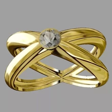 Ring 3d Drucken Modell dreiding zlatnictvi aa Engagement 3d print model - Mito3D