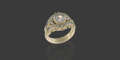 anello cuore in 3d il modello di stampa moda La 3D, modello, file 3D stampabile la progettazione, 3d, gioielli platino gioiello oro argento brillante diamante sterlina pietra del anelli prinsess femmina fidanzamento nozze superbo meraviglioso 3D print model - Mito3D