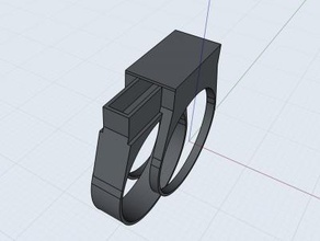 anello off segreto moda La stampa 3D, modello, file di 3D stampabile la progettazione, 3d, Anello gioielli 3d print model - Mito3D