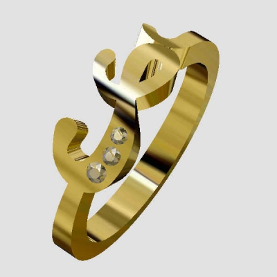 ring s fashion 3D printing model, file, printable design, 3d print, ring, zlatnictvi-a 3D print model - Mito3D