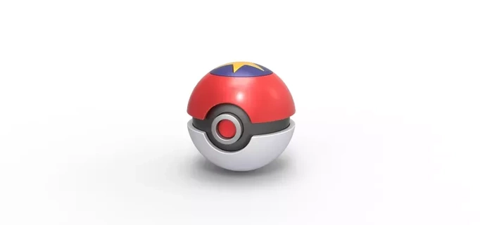 Ritchie Ball 3d Drucken Modell Spielzeug Container druckbar Anime drucken Pokémon Pokeball Konzept Ritchieball 3d print model - Mito3D