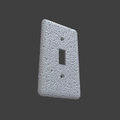 roccia interruttore copertina guaina 3d stampa modello treding tag arte decorazione luce casa arredamento piatto sfondo ammortizzatore fulmini 3d print model - Mito3D