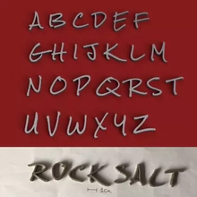 rocksalt uppercase 3d letters stl file printing model - threeding hobby sign alphabet 3dmodel 3dprint gadget decorations text font language 3dletters type fonts lettering 3dlettering write fusion360 homemade 3d print model - Mito3D