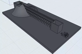 romano imperio acueducto 3d impresión modelo trío roman empire 3d print model - Mito3D