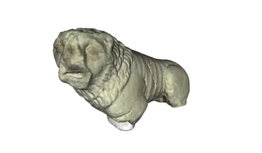 romain Lion sculpture 3d impression modèle trio 3d print model - Mito3D
