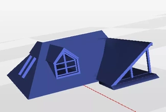 roof left-half residence pirx 3d printing model - threeding 3d print model - Mito3D