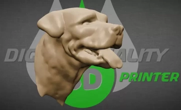 rottweiller dog head 3d printing model - threeding rottweiler 3d print model - Mito3D