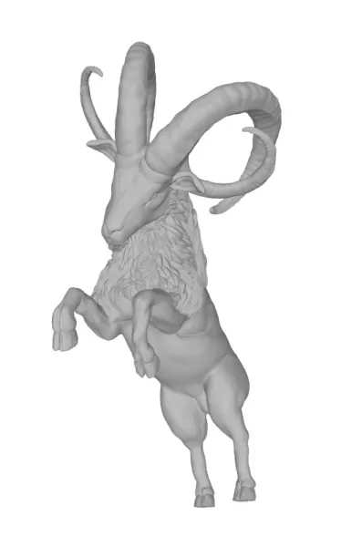 Royal chèvre 3d impression modèle trio 3D print model - Mito3D