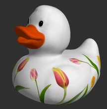 rubber duck 3d printing model - threeding ducky 3d print model - Mito3D