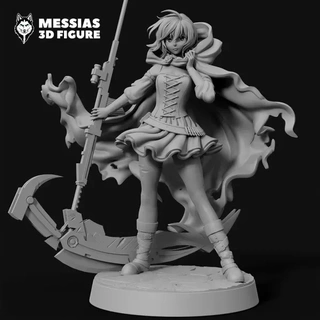 ruby rose figure 3d print model printing 3d-printing collectible art personalized figurine high-quality customizable action skilled huntress heroic collectibles resolute character courage determination iconic cloak adventure brave hero 3d print model - Mito3D