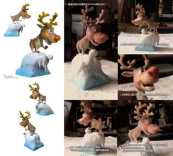 Rudolph 3d impression modèle trio 3d print model - Mito3D