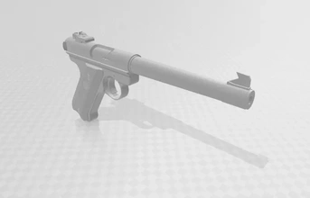 ruger mk iii 10 cosplay 3d stampa modello treding 3d print model - Mito3D