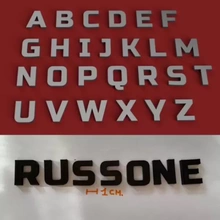 russone uppercase 3d letters stl file printing model - threeding 3d print model - Mito3D