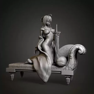 saber 3d print figure printing model art statue toy game design sword anime fan character 3d-print cosplay digital fate create collect 3d print model - Mito3D