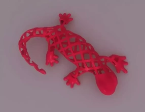 salamandra parete arredamento 3d stampa modello treding decorazione serpente rettile rospo 3d print model - Mito3D