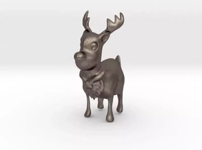 santa's reindeer 3d printing model - threeding santa claus 3d print model - Mito3D