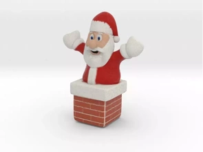 Papa Noel 3d impresión modelo trío Navidad fiesta claus 3d print model - Mito3D