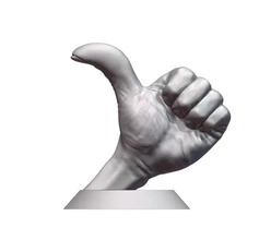satisfied 3d printing model - threeding hand awesome first-place very-good thumbs gesture 3d print model - Mito3D
