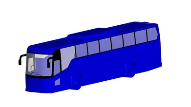 Scania ônibus 3d impressão modelo trio 3d print model - Mito3D