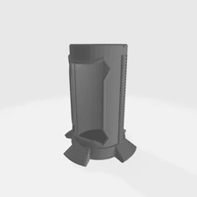 sci fi capsula teletrasporto azione figura Schermo In piedi 3d stampa modello treding 3d print model - Mito3D