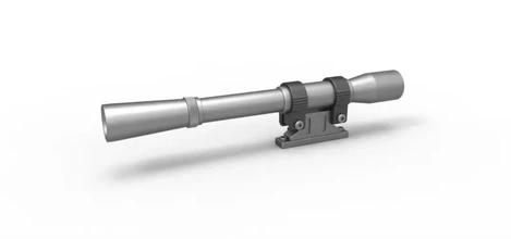 scope cosplay blaster 10 3d printing model - threeding toy gun print scifi optical printble 3d print model - Mito3D