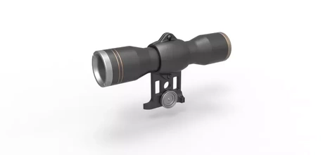 escopo cosplay blaster 4 3d impressão modelo trio brinquedo imprimível pistola arma fogo scifi 3d print model - Mito3D