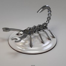 scorpion nuts art sculpture toy decor 3d print model - Mito3D