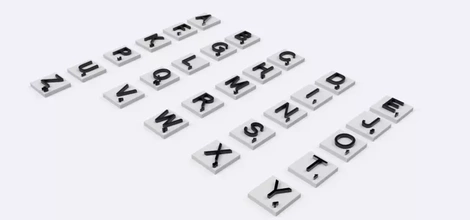 tırmalamak 3d harfler ingilizce versiyon yazı tahtası oyun stl dosya baskı model üçleme oyuncak Aksesuarlar masa oyunu Oyna mektup 3dmodel 3dprint sembol Metin oyunları 3d print model - Mito3D