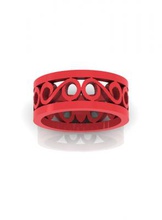 scroll ring fashion 3D printing model, file, printable design, 3d print, simple, scroll, pattern, jewelry, ring, band 3d print model - Mito3D