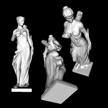 sculpture antique grec femme 3d impression modèle trio 3d print model - Mito3D