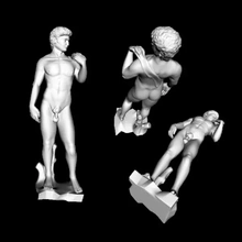 escultura david 3d impressão modelo trio 3d print model - Mito3D