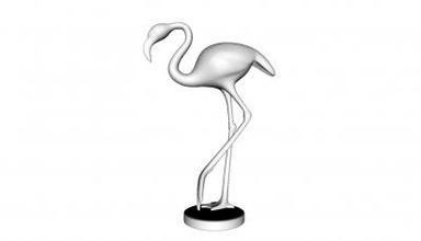 Skulptur flamingo Kunst 3D-Druck-Modell, 3D-Druck-Datei, 3D-druckbares Modell, 3D-Druck, design, 3d-drucken, Skulptur, Kunst, statue, 3d print model - Mito3D