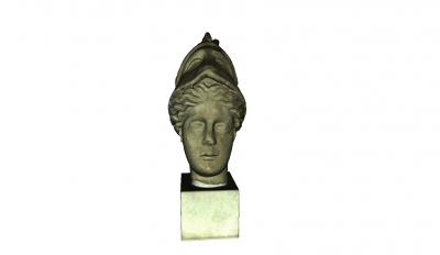 sculpture goddess athena antiques & historical 3D printing model, file, printable design, 3d print, art, history, varna, museum, thracians, athena, head, 3D print model - Mito3D