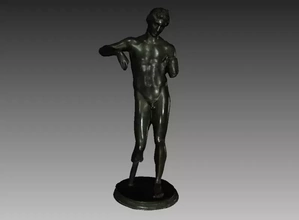 escultura grego Deus apolo 3d impressão modelo trio antigo histórico história romano 3d print model - Mito3D