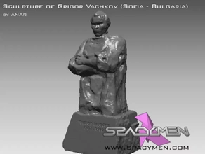 Skulptur Grigor Wachkow Sofia Bulgarien 3d Drucken Modell dreiding 3d print model - Mito3D