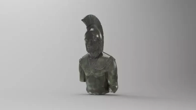 Skulptur Leonidas 3d Drucken Modell dreiding griechisch Kunst Geschichte uralt 3d print model - Mito3D