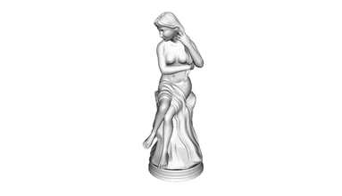 Skulptur Sitzung Frau 3d Drucken Modell dreiding 3d print model - Mito3D