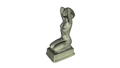 scultura donna in piedi ginocchia 3d stampa modello treding 3d print model - Mito3D