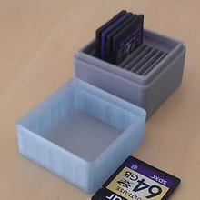 sd card Tienda caja 3d impresión modelo trío tarjeta dispositivo 3d print model - Mito3D