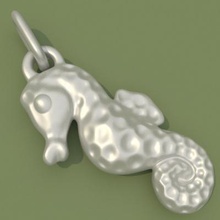 seahorse fashion 3D printing model, file, printable design, 3d print, jewelry accessory 3d print model - Mito3D