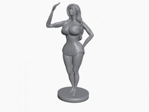 selfie chica art 3D modelo de impresión, la impresión en archivo, imprimibles 3D, diseño 3d, selfie,chica,sexy,mujer carácter 3d print model - Mito3D