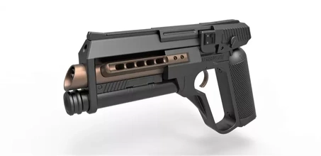 sfx foosh tabanca film altıncı gün 2000 3d baskı model üçleme silah oyuncak yazdırılabilir Yazdır bilimkurgu Kostüm oyunu Lazer destek ateşli kopya yan 3d print model - Mito3D