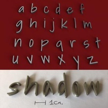 sombra minúscula 3d letras stl expediente 3D impresión modelo imprimible diseño alfabeto 3dletters 3dprint 3dmodel texto 3d print model - Mito3D