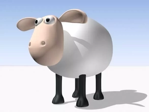 sheep 3d printing model - threeding cartoon 3d print model - Mito3D