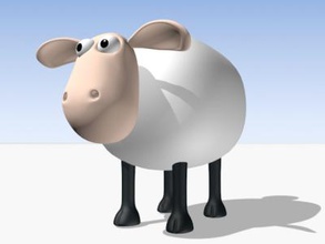 koyun doğa 3D baskı modeli, dosya, yazdırılabilir model, tasarım, 3d baskı, koyun, karikatür 3d print model - Mito3D