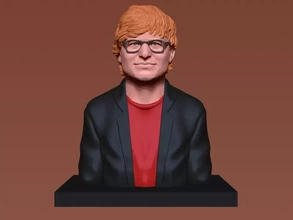 Sheeran 3d impression modèle trio figurine sculpture buste radio musique miniatures chanteur célèbre taylor rapide Britanique guitariste parfait symphonie pop forme 3d print model - Mito3D