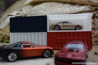 shipping containers - modular storage 3d printing model threeding box container car miniature stackable label stack 3d print model - Mito3D