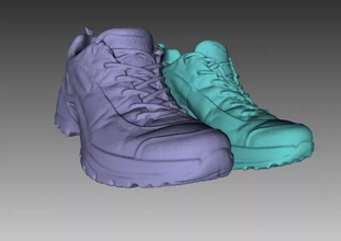 sapatos 3d impressão modelo trio esporte ar livre caminhando Lowa artec caminhada 3d print model - Mito3D